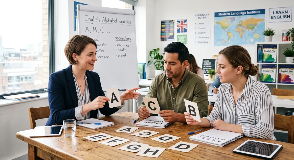 pronunciación en inglés del abecedario